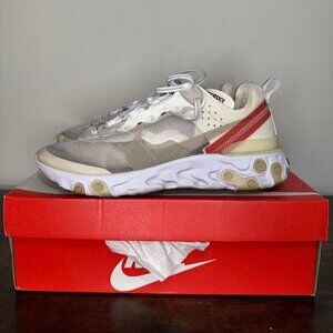 Nike React Element 87 Sail Light Bone Authentic Men's Size 9 With Box